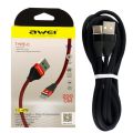 AWEI CL-29 Type-C Cable 200CM Nylon Braided USB Data Charging Cable 2M Type C Cable. 