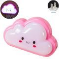 Durable ABS Bulb Baby Kids Bedroom Button Cute Cloud Shape Cartoon Mini Socket Bedside Lamp Night Light Wall Plug.