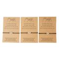3pcs Promise Bracelets Distance Matching Bracelets Set Friendship Family Mother 40GB.
