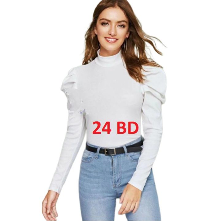 Cotton Full Sleeve Full Body Crop Tops Blouse for Women