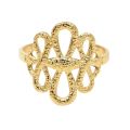 Wholesale Chinese Jewelry Gold Plated Stainless Steel Chinese Knot Design Adjustable Open Rings Women Men Jewelry. 