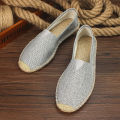 2022 Summer Autumn Men Canvas Shoes Breathable Men's Casual Shoes Slip-On Hemp Shoes Graffiti Espadrilles Women Footwear Flats Wearhouse.