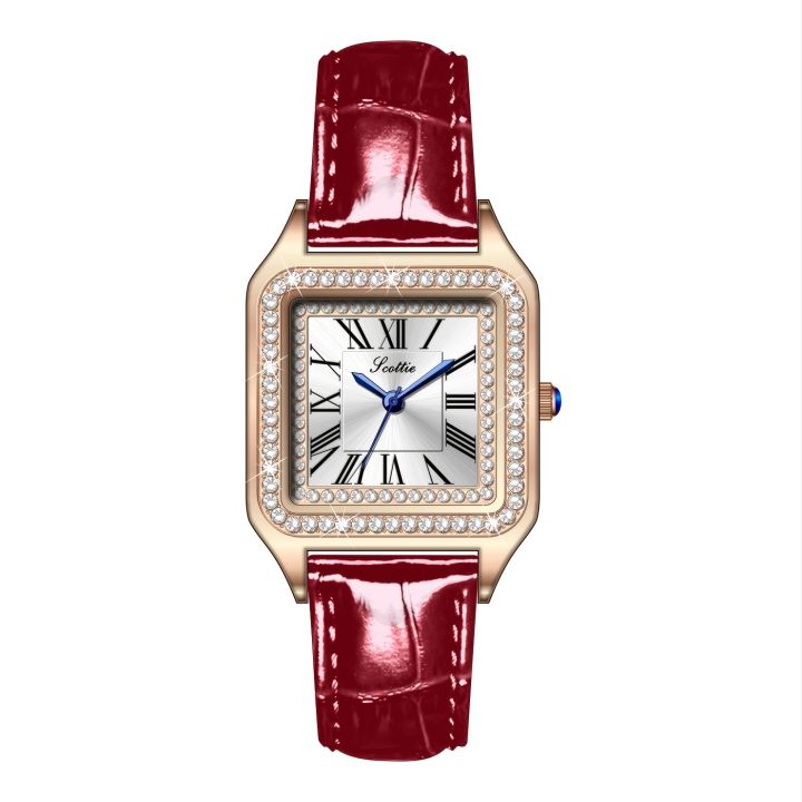 Women's%20Quartz%20Watch%20Real%20Leather%20Roman%20Alphabet%20Dial%20With%20Rhinestones%20Waterproof%20Scratch%20Resistant%20Watch%20Valentines%20Gift%20-%20Image%206