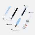 【Cheap Price】Korean INS Style Fountain Pen Erasable Ballpen Cartoon Primary And Middle School Students Plastic Pen Single Pack With Ink Sac Children's Pen School Supplies For Kids Pen Spinning Pen Pencil For Kids Girl 【Free Four Bottles Of Ink】. 