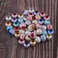 2x50 Pieces Aluminum Round Beads with Large Holes for DIY Jewelry Making 12MM.