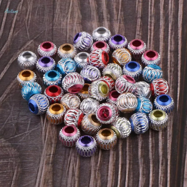 2x50%20Pieces%20Aluminum%20Round%20Beads%20with%20Large%20Holes%20for%20DIY%20Jewelry%20Making%2012MM%20-%20Image%204