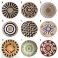 Nordic Rattan Grass Plate Wall Decoration Moroccan Style Straw with Hang Hook Background Living Room Wall Art Home Decor.