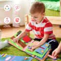 Montessori Busy Book Felt Quiet Book For 1-6 Years Early Learning Life Skills Toys With Pictures And Simulated House Games Vnce Lncei. 