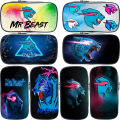 kids Mr Beast Pencil Case Student Pencil Box Zipper Pen Bag Lightning Stationery Bags boys girls School Supplies Makeup Box. 