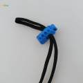 10pcs Bungee Cord Lock End Spring Stop Toggle Stoppers Blue. 