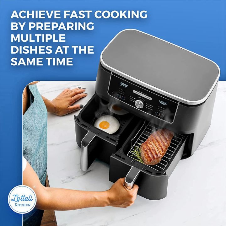 LKPCIGCXM%20Air%20Fryer%20Rack%20for%20Dual%20Basket,Air%20Fryer%20Accessory%20Multi-Layer%20Rack,for%20Ninja%20Foodi%20DZ201%20DZ40%20Double%20Basket%20Air%20Fryer%20-%20Image%203