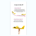 DIY RC Planes for Kids,Remote Control Airplanes Outdoor 2.4GHz Red.