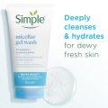 International Uk product simple Micellar Gel wash 150 ML. 