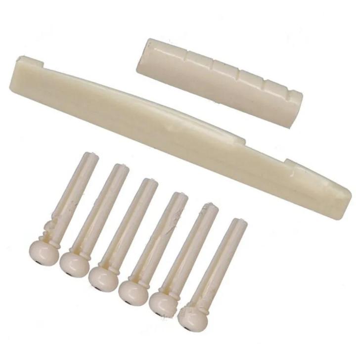 Guitar Bridge Pin, Guitar Saddle, Guitar Nuts, Acoustic Guitar Parts, High Quality, White