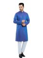 Lubnan Mens Light Blue Color Cotton Slim Fit Panjabi. 