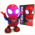 Spider-Man Dance Hero Super Hero Avengers Spider Man Action Figure Dancing Robot Toy With Real Dance Move, Music And Lights. 