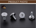 4Pcs Metal Furniture Legs Anti-slip Base Coffee Table Cabinet Leg Pad M8 Adjustable Leveling Feet Leveler 15mm-25mm. 