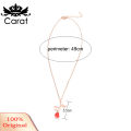 Women Elegant Rose Flower Pendant Chain Necklace Jewelry Valentines Day Gift.