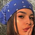 17KM Fashion Women Bandana Scarf Girls Kids Punk Square Bandanas Headwear Bohemian Head Scarf Headbands Hair Accessories. 