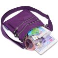 New women's shoulder bag nylon ultra light multi-layer large capacity Messenger bag 2023 casual tablet bag travel bag. 