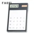 Transparent Calculator 8-digit Solar Power Calculator for Home School Office Use Transparent Display Buyers' Choice High-quality Abs Plastic Calculator. 