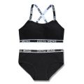 Girls Panty Sets Teenage Cotton Padded Training Bra+Panties Kids Sports Underwears 8-14Year.