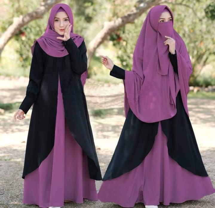Introducing%20Exquisite%20Arabian%20Elegance:%20New%20Butterfly%20Design%203-Part%20Beautiful%20Gown%20Borka%20with%20Hijab%20for%20Muslim%20Women%20and%20Girls%20-%20Image%202