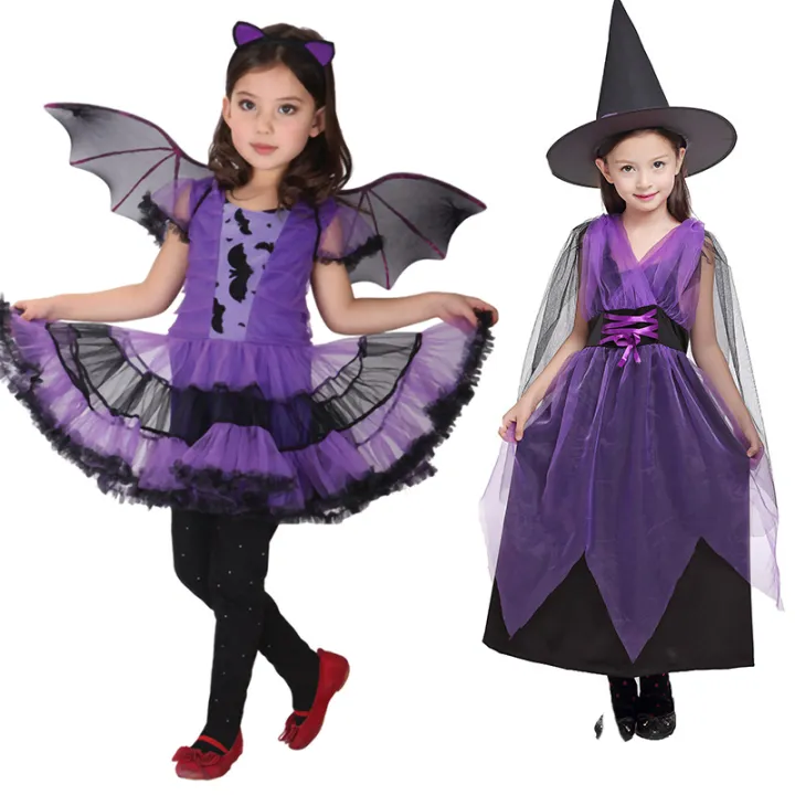 Kids%20Girls%20Purple%20Bat%20Vampire%20Princess%20Dress%20Fancy%20Cosplay%20Costume%20Witch%20Clothes%20with%20Wing%20Halloween%20Role%20Play%20Clothing%20-%20Image%202