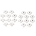 OUMERY 20PCS Ceramic B9A Silver-Plated 9Pin Vacuum Tube Socket Panel Chassis Mount for ECC81 ECC82 ECC83 EL84 6922 Vacuum Tube.