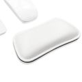 White PU Leather Non-Slip Water-proof Wrist Pillow Mat Hand Rest Cushion Wrist Support Pad Mouse Wrist Rest. 
