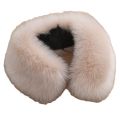 Qearlstar Women Faux Fur collar Scarf 55*15cm Luxury Soft Coats Hood Fur Decor Men Kids Fur Collar Wraps YC3. 