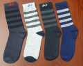 Men's new classic 4 pair Stripe Long socks L402 - Cycle. 
