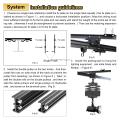 3*3M Ceiling Rail Track System Photo Studio Pantograph Photography Ceiling Support System Lamp Hanger 43-200CM.