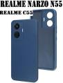 For realme c55 / narzo n55 soft selicon back cover.