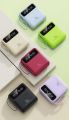 Mini Power Bank 10000mah High Capacity Fast Charging with Cable Mobile Power Bank LED Digital Display Type-C/USB Input 20W Fast Charging Mini Power Bank LED Display 4 Built-in Cables.