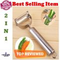 Vegetable Peeler Multi-functional Stainless Steel Fruit Carrot Planer Potato Turnip Slicer Cutter Double Planing Grater Kitchen Tools.