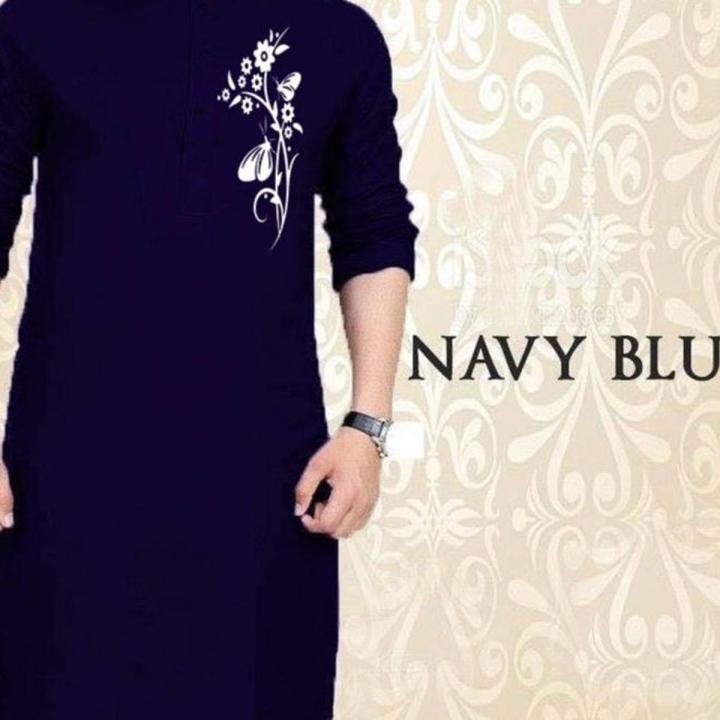 New Stylish Special Panjabi for Men - Navy Blue