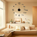 3D Wall ClockCreative 3D Acrylic Mirror Stickers Wall Clock DIY Digital Clock Quartz Needle Horloge Modern Design Living Room Home Decor. 