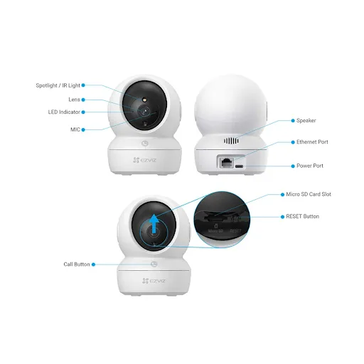 Ezviz%20H6c%20Pro%202K%20(4mm)%20(3.0MP)%20Wi-Fi%20Dome%20IP%20Camera%20#CS-H6c-R105-1L3WF%20-%20Image%203