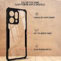 OPPO RENO 14 5G Protective Black Border Crystal Clear Xundd Mobile Back Case Cover.