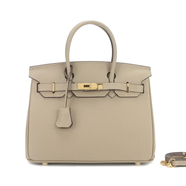 New%20Large%20Capacity%20Lychee%20Pattern%20Kelly%20Birkin%20Bag%20Cattlehide%20Leather%20Surface%20Fashion%20All-Match%20Trendy%20One-Shoulder%20Handbag%20-%20Image%202