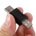 10X USB A Male to Male Connector Adapter Black. 