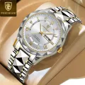 Poedagar PO615 Black Stainless Steel Analog Wrist Watch For Men - Time lovers.