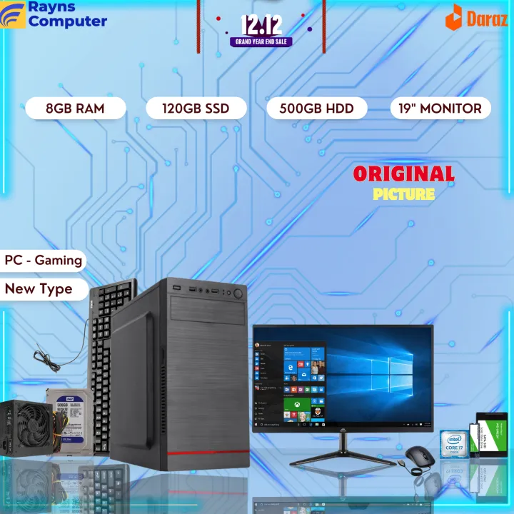 Intel%20Core%20i7%20RAM%208GB%20SSD%20120GB%20%20with%20HDD%20500GB%20Graphics%204GB%20%20Gaming%20PC%20Win%2010%2064%20Bit%20Brand%20NEW%20Desktop%20Computer%20with%2019%20inch%20Monitor%20-%20Image%202