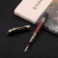 Luxury Business Fountain Pen Extra Fine Nib Classic with Converter Blue/Black Replaceable Cartridge, Metal Material Writing Pens. 