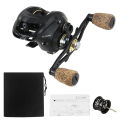 18+1 Ball Bearings Baitcasting Fishing Reel with Deep Shallow Spools 6.3:1 Gear Ratio Poweful Fishing Bait Casting Reel. 