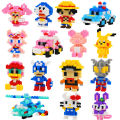 Children's tiny particle building blocks compatible with Lego bricks hot selling cartoon dolls children's puzzle assembly blind box wholesale. 