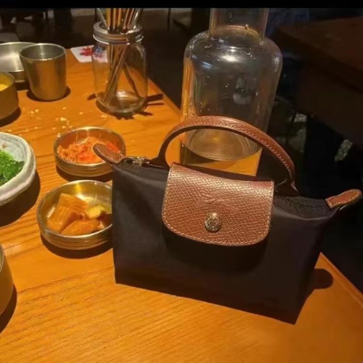 Longchamps%20bagminiDumpling%20Bag%20Leather%20Women's%20Bag2023New%20Hand-Carrying%20Bag%20Mini%20Hand-Holding%20Crossbody%20Cosmetic%20Bag%20-%20Image%207