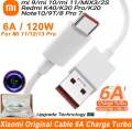 Xiaomi 11 12 13 Turbo Charger Cable 33W 67W 120W Fast Charging 6A For Xiaomi Redmi Note 12 11S Note 10 10Pro 10S Note 9 Pro Max POCO X3 X4 X5 PRO.
