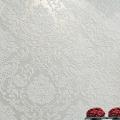 Luxury White Damask 3d Stereoscopic Embossed Wallpaper non woven Wall Paper Roll Bedroom Living Room Wall Cover Blue Cream Pink.
